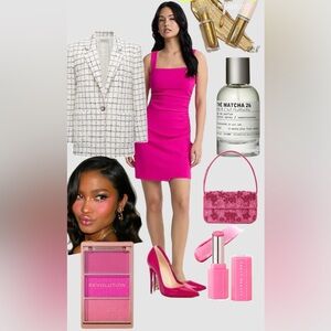 Magenta Sleeveless Dress